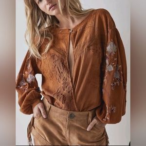 NWOT Free People Making Harmony bodysuit Xsmall